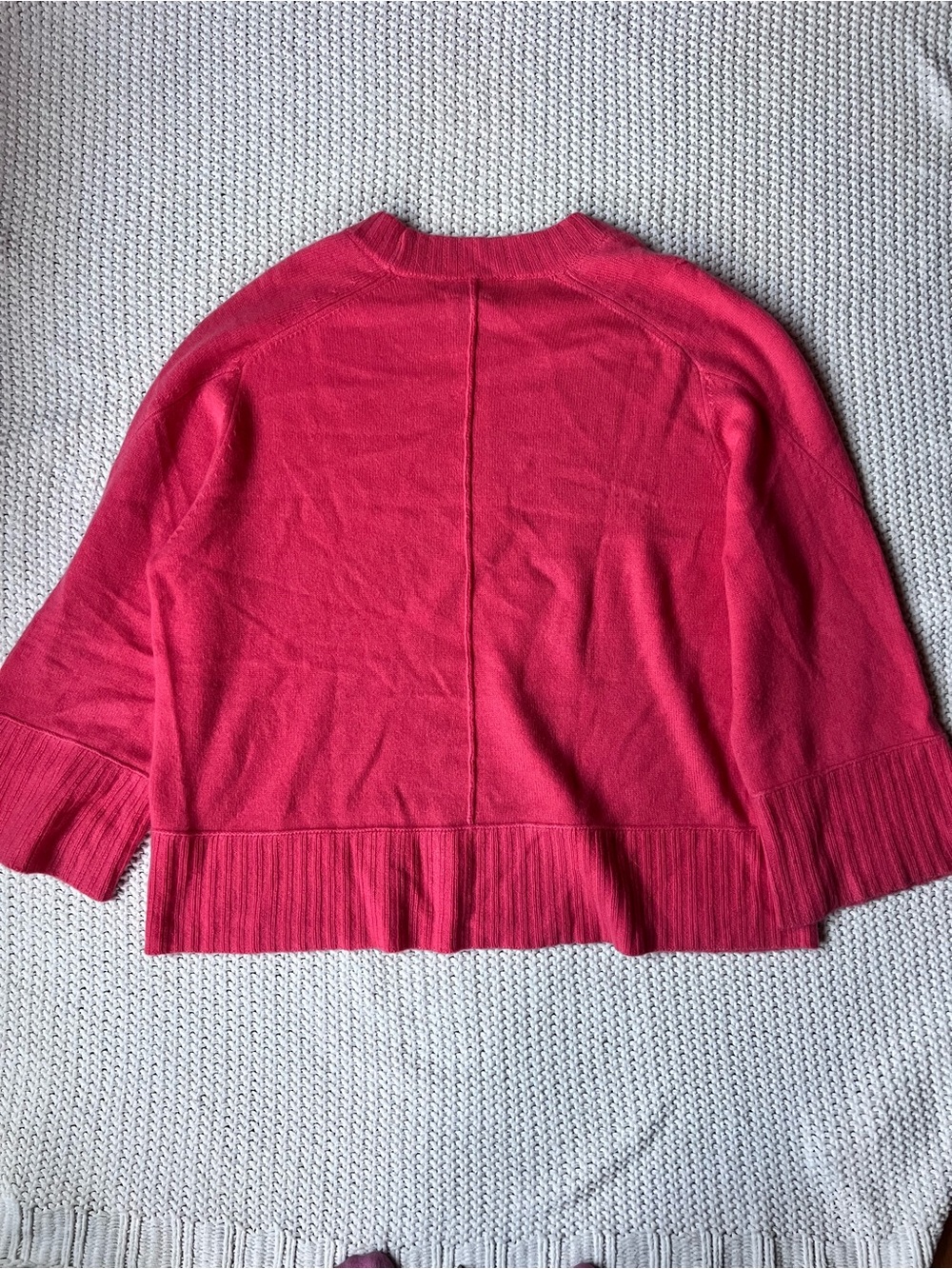Anthropologie Cashmere Maeve Chandler Crewneck Relaxed Cozy Sweater Pink Large - Picture 2 of 3